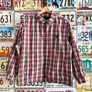Tommy Hilfiger Reversible Flannel Style Plaid Bomber Jacket